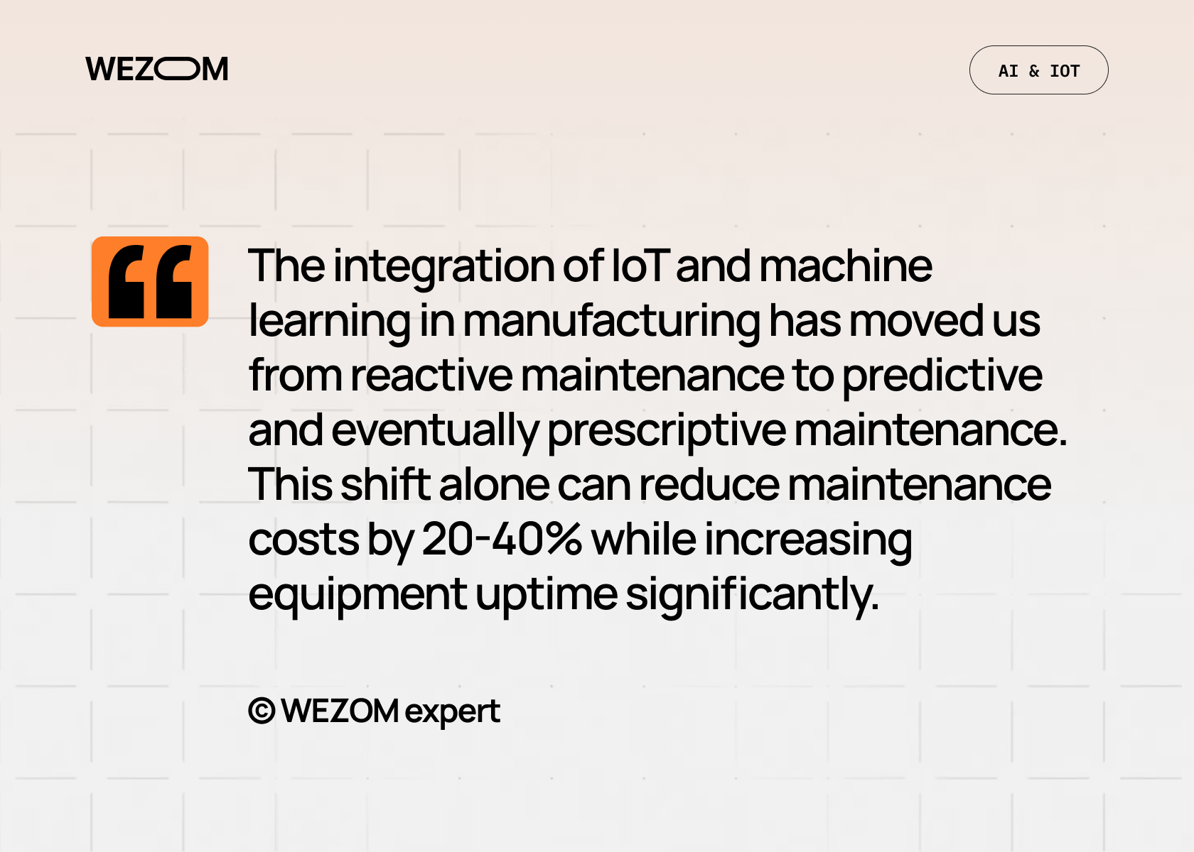IoT and machine learning integration transforming manufacturing from reactive to predictive maintenance, improving uptime and reducing maintenance costs by 20-40%